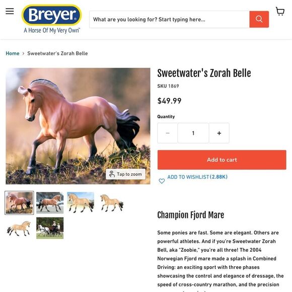 NEW IN DAMAGED BOX BREYER SWEETWATER’S LORAH BELLE - Picture 6 of 6